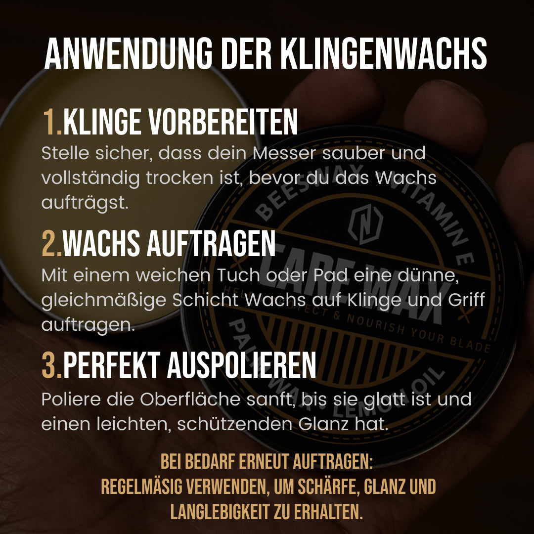 Pflegendes Klingenwachs